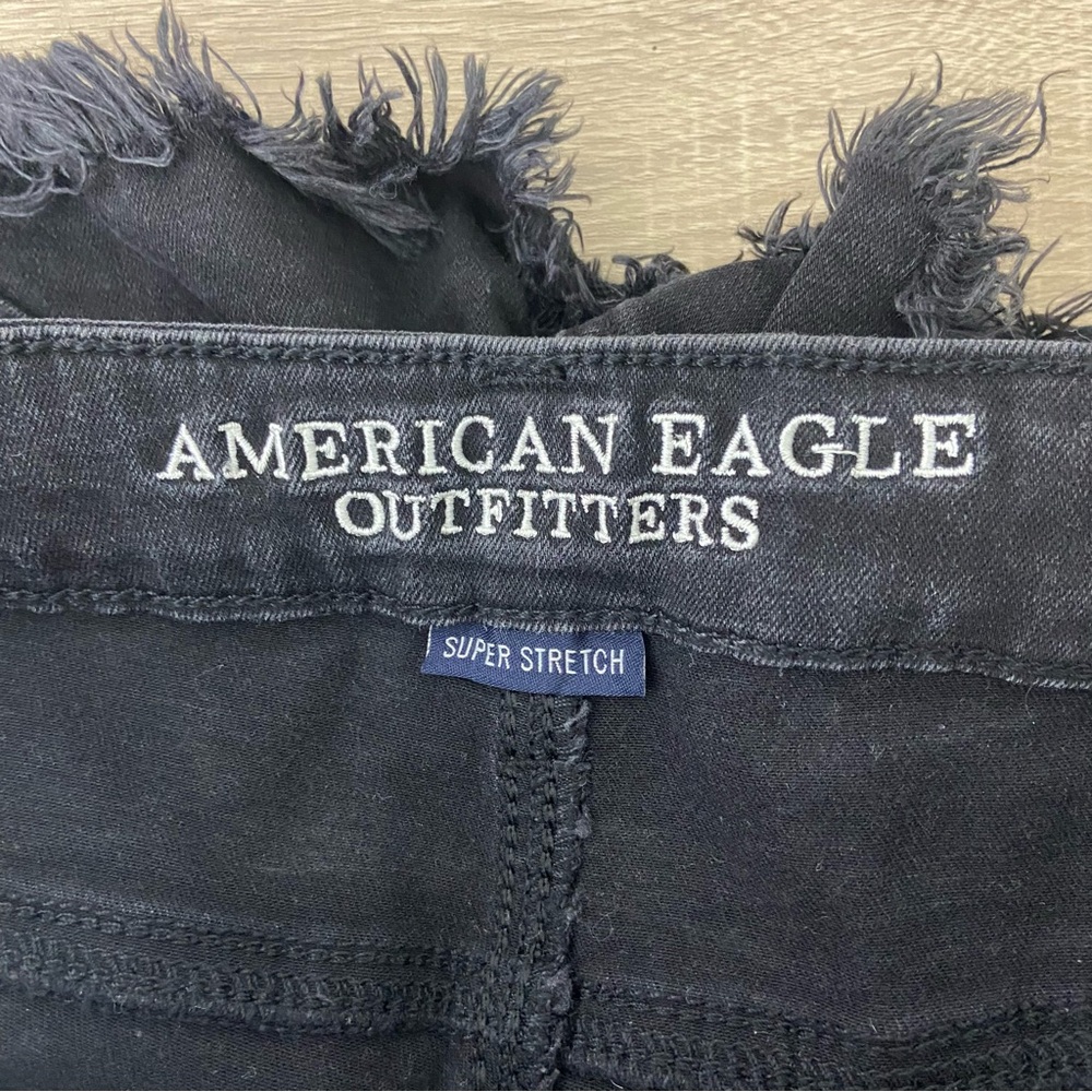 American Eagle Black Super Low Shorties Size 4 - Picture 8 of 9